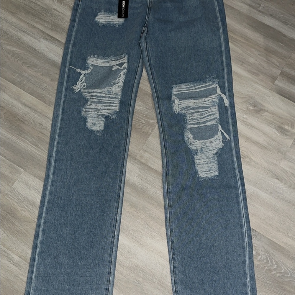 Fashion Nova Light Blue Denim Jeans